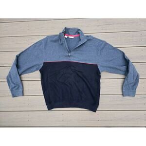 Cutter And Buck Sweater Mens Medium Quarter 1/4 Zip Pullover Long Sleeve Golf